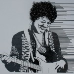 Tape art - Jimmi Hendrix